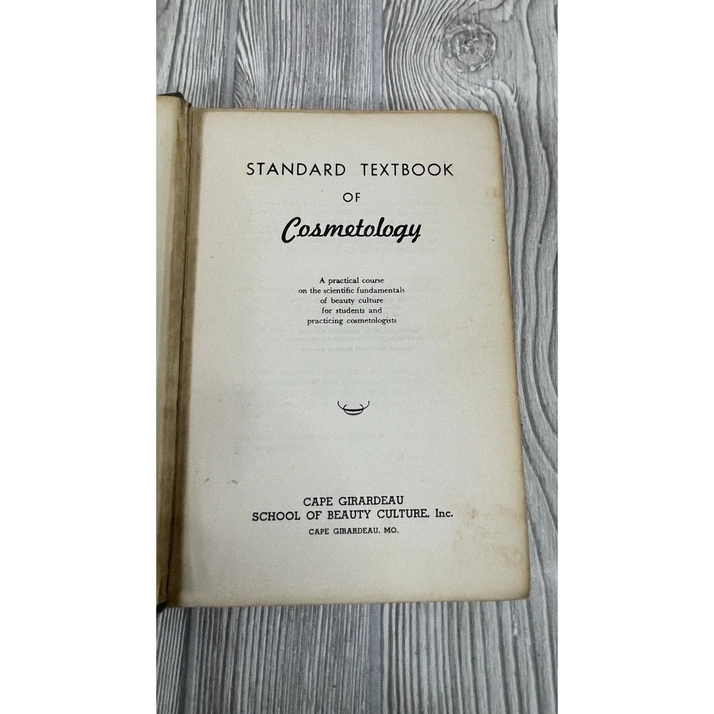 VTG 1959 Standard Textbook Cosmetology Cape Girardeau School of Beauty Culture